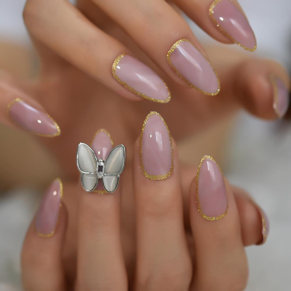 Marble Butterfly Nail