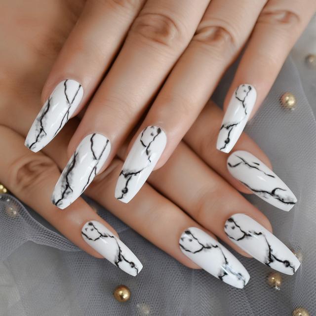 Artificial Marble Nail Tips