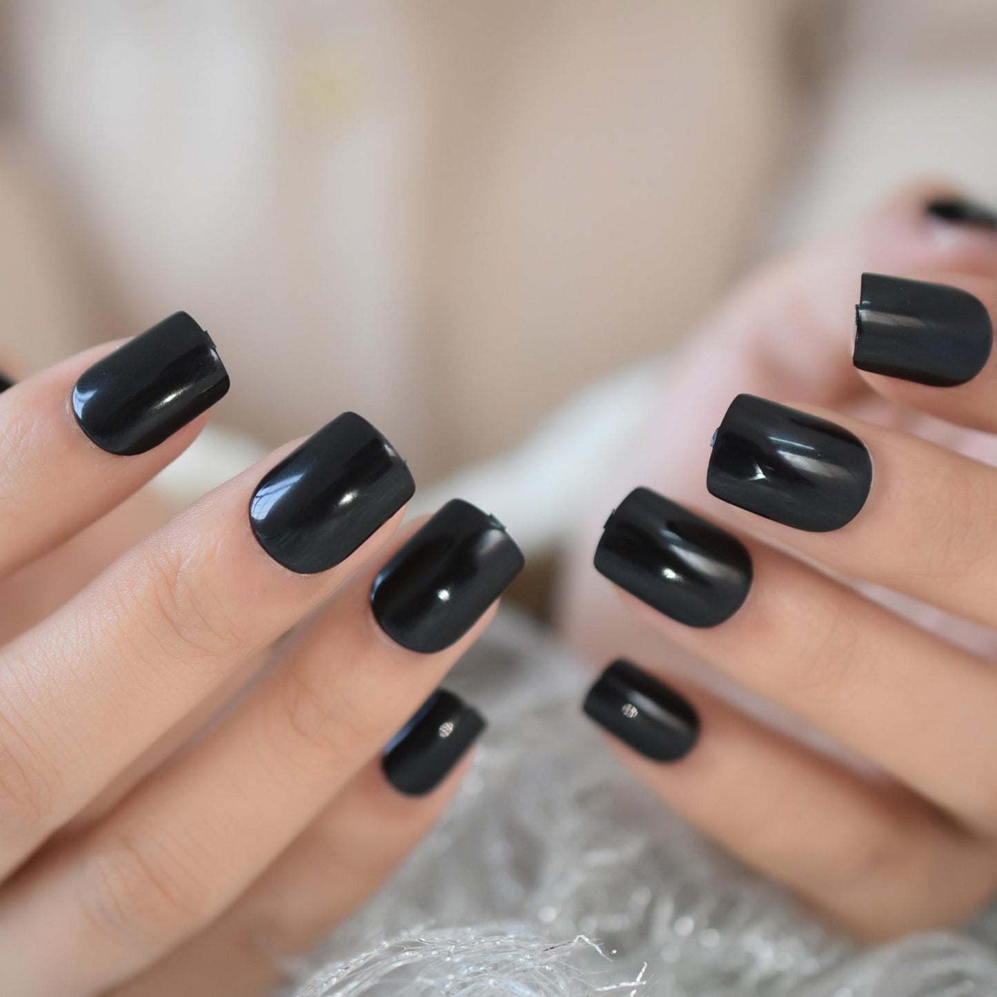 Black Color Artificial Nail Tips