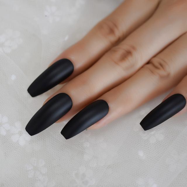 Long Ballerina Nails With Glue