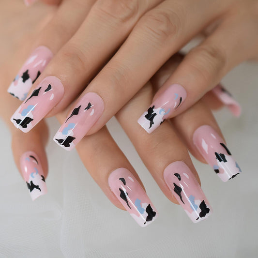 Glossy Pink Nails