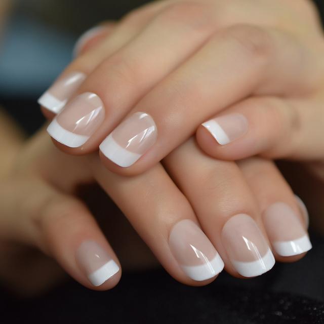 Squoval Nude Nail Tips