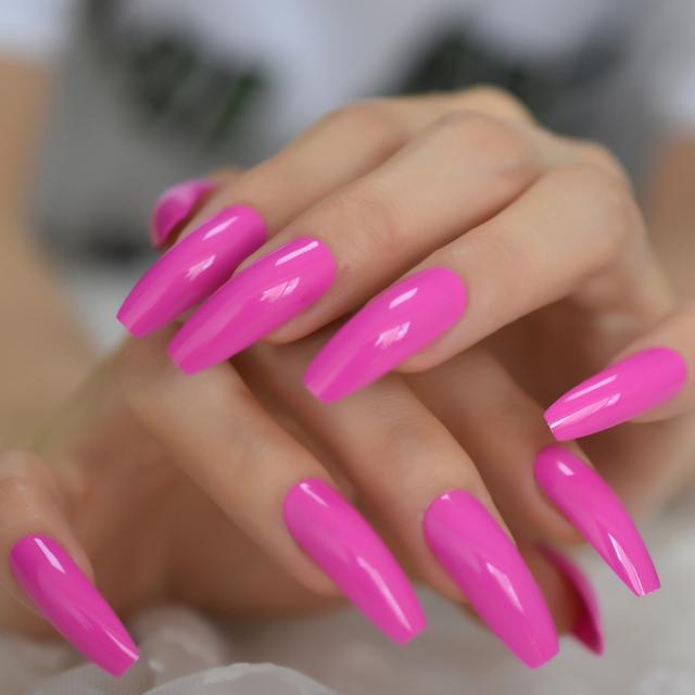 Pink Color Artificial Nail Tips